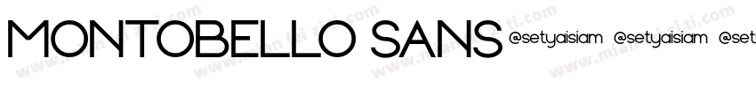 MONTOBELLO SANS字体转换